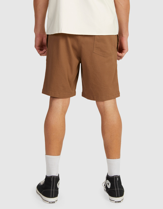 VonZipper - Mens Twill Dogs Elastic Waist Shorts