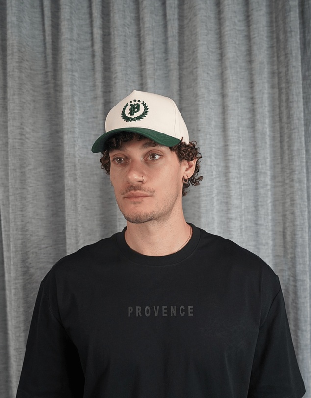 Provence - Contrast Crest Cap Off White/Green