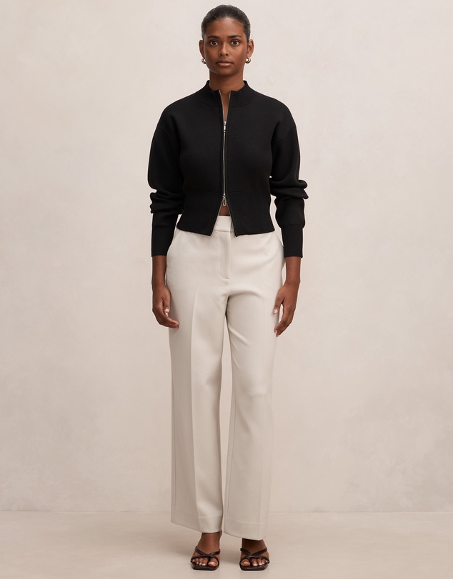 Forever New Petite - Hanna Petite Zip Knitted Jacket