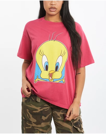 Vintage by The Real Deal - Pre Loved - 1993 Looney Tunes Tweety Bird Tee