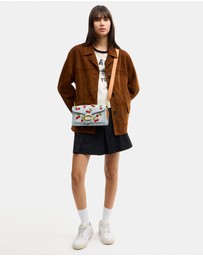 Coach - Cherry Embroidered Denim Tabby Shoulder Bag 26