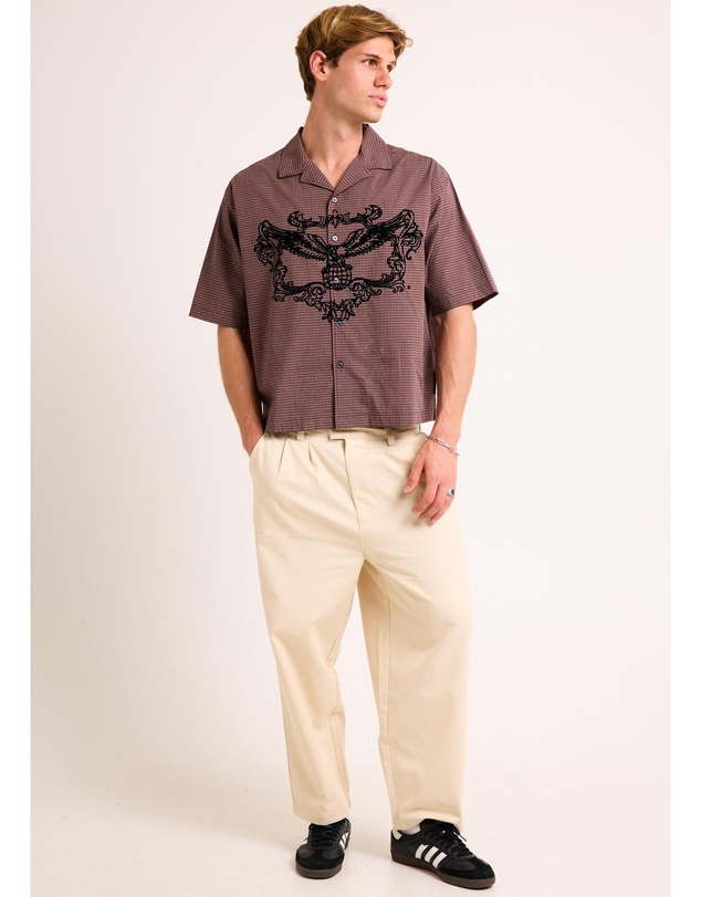 Black Noise White Rain - Hawk SHort Sleeve Shirt