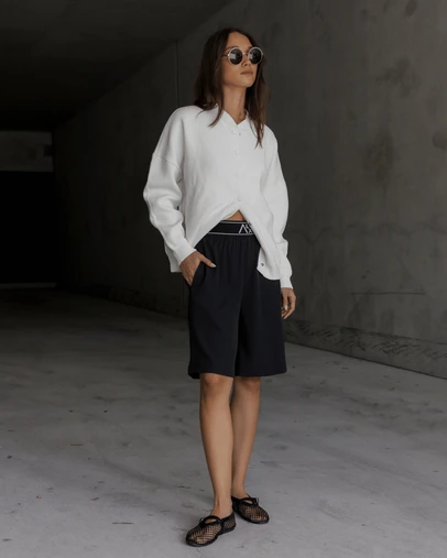 ALEXANDRA - Alfonso Knit Jacket Ivory