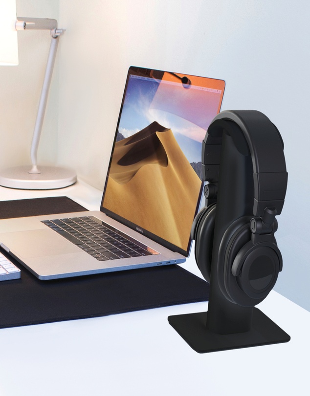 iWorld - Kanto H2 Premium Universal Desktop Headphone Stand, Black