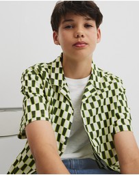 Country Road - Teen Short Sleeve Geometric Print Shirt