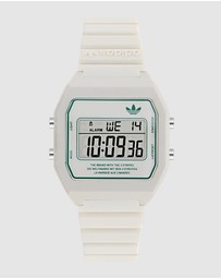 adidas Originals - Digital Two White Resin Watch