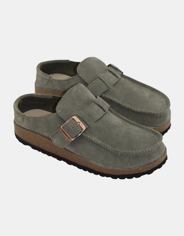 Human - Winnie Women's Moccasin Slip-ons Vintage Green