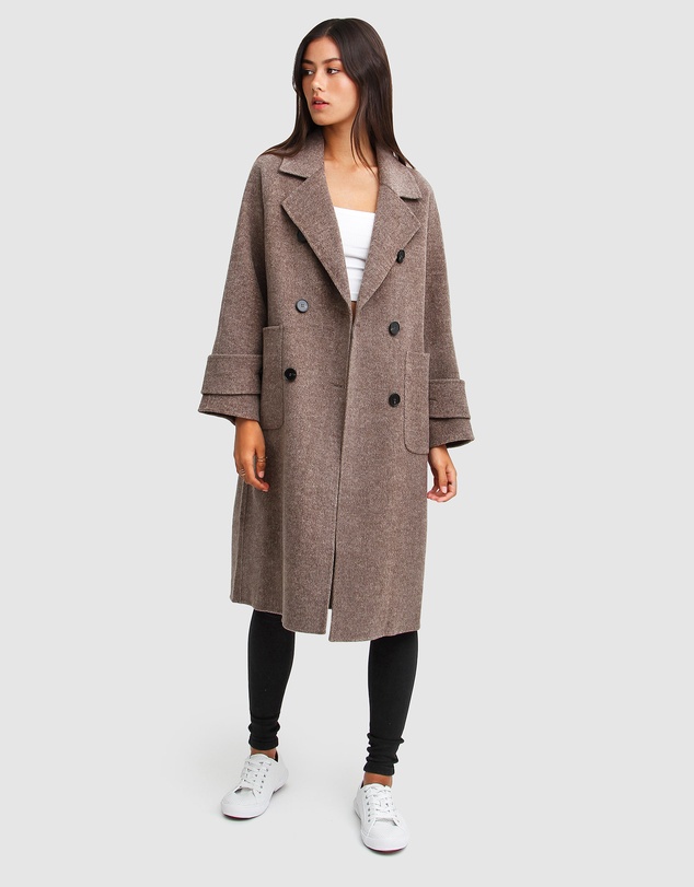 Belle & Bloom - Rumour Has It Oversized Wool Blend Coat