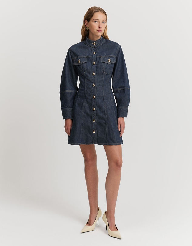 Country Road - Blouson Denim Mini Dress