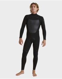 Quiksilver - Mens 4/3mm Marathon Sessions Chest Zip Wetsuit