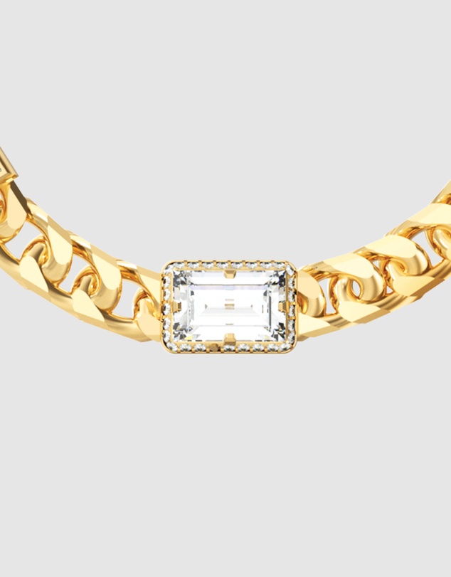 GUESS - GUESS Mens Gold-Tone Supremo Chain Bracelet