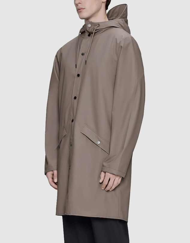 RAINS - Men's Long Jacket Waterproof Raincoat Cinder