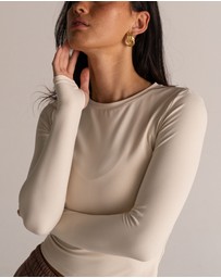 HyperLuxe The Label - Contour L/S Top