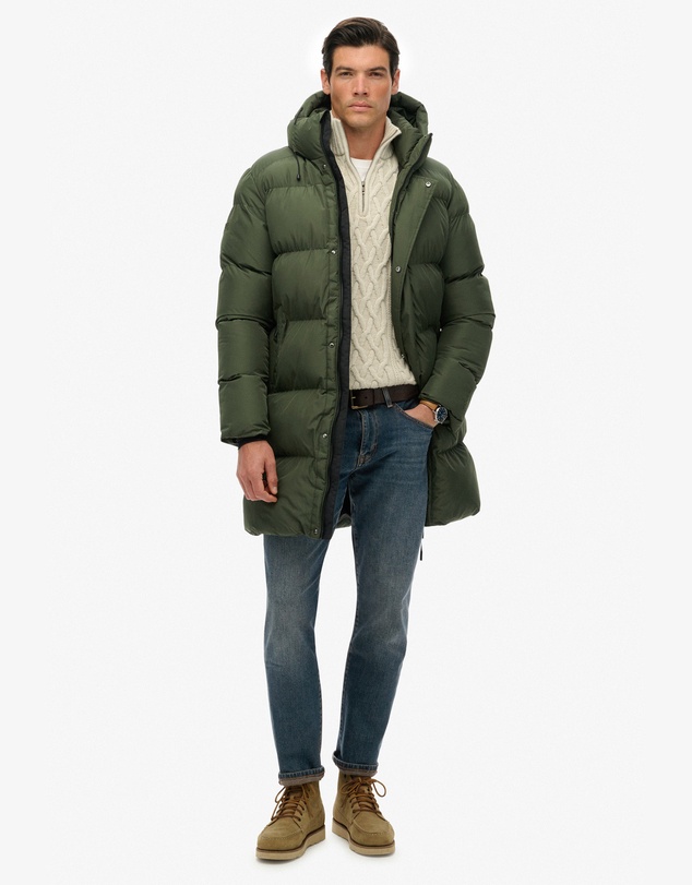 Superdry - Hooded Sports Puffer Mid Jacket