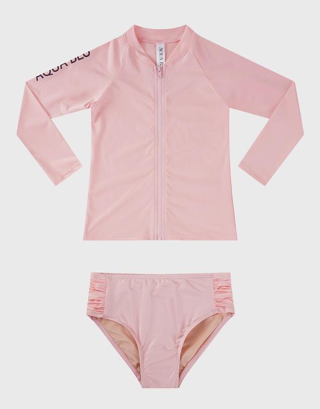 Aqua Blu Kids - Stepping Stones Long Sleeve Rash Vest Set - Kids
