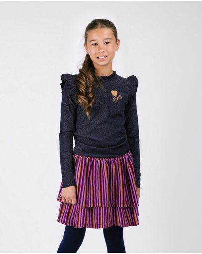 Navy Purple Stripe