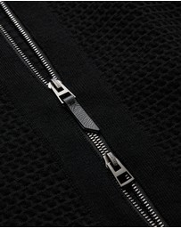 Calibre - Textured Zip Cardigan Black