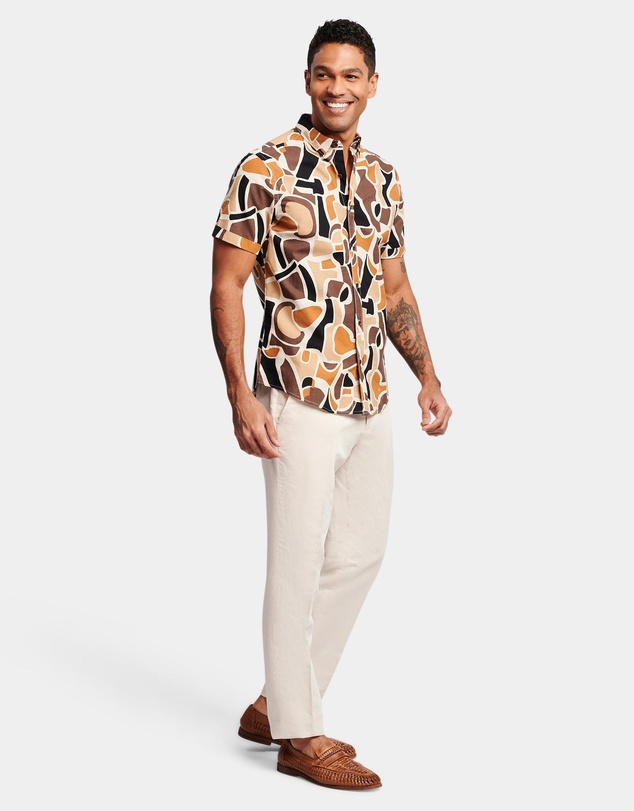 Brooksfield - Abstract Print Casual Shirt