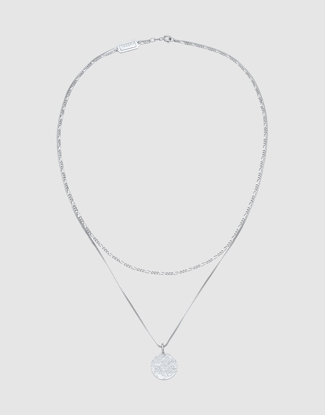 Kuzzoi - ICONIC EXCLUSIVE - Circle Pendant Necklace in 925 Sterling Silver
