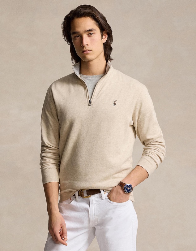 Polo Ralph Lauren - ICONIC EXCLUSIVE - Luxury Jersey Quarter-Zip Pullover