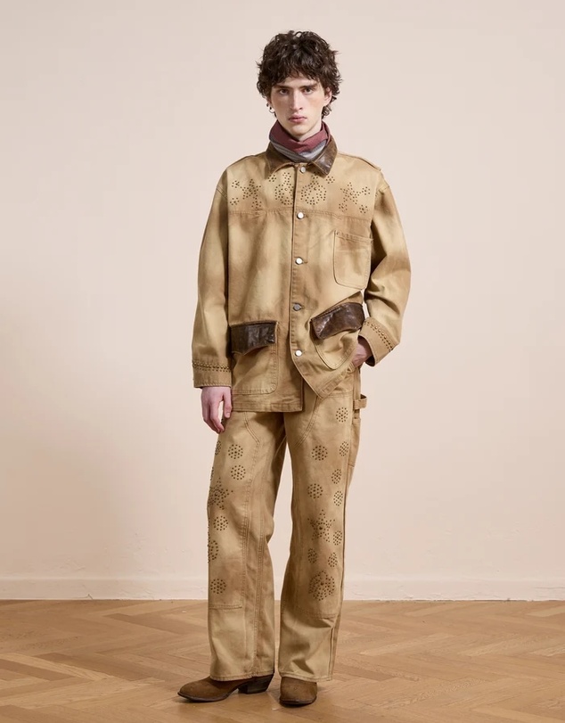 Found - Canvas Studded Work Jacket