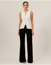 Tussah - Paris Ribbed Knit Zip Top