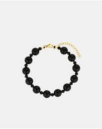 CENDRE - Constance Bracelet | Black Agate