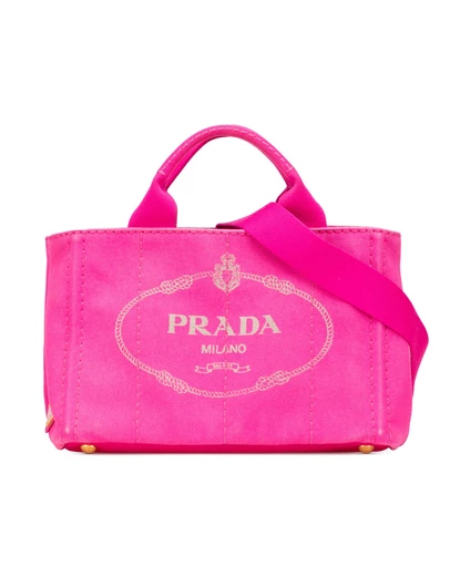 Pre-Loved by Azura Reborn - Pre-Loved Small Canvas Canapa Logo Satchel