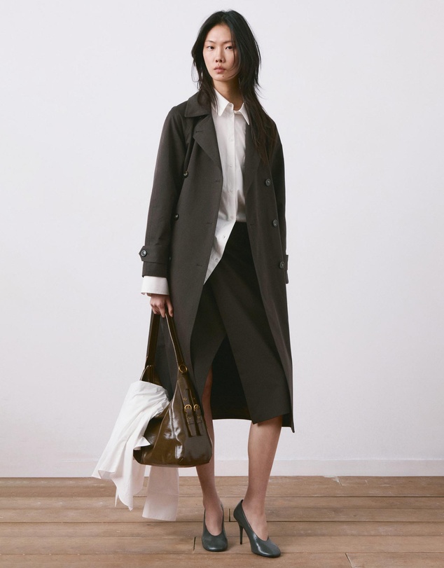 M.N.G - Long Double-Breasted Trench Coat