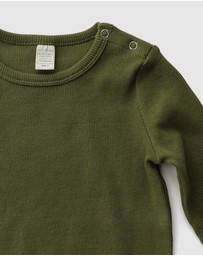 WITH LOVE FOR KIDS - Basics Thick Ribbed Long Sleeve Top - Kids