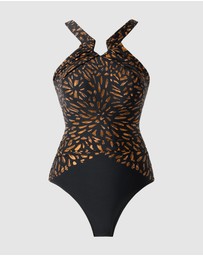 Miraclesuit Swimwear  - Costa D'Oro Aphrodite High Neck Shaping Swimsuit
