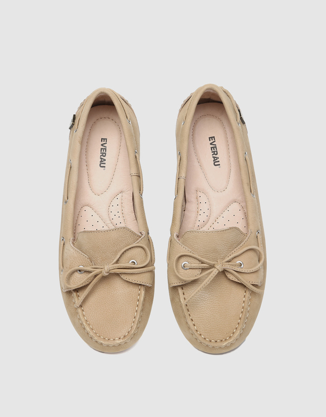 EVERAU - EverAU Ugg Monty Cow Leather Upper Loafer Oxfords Flats