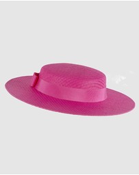 Max Alexander - Fuchsia Boater Hat