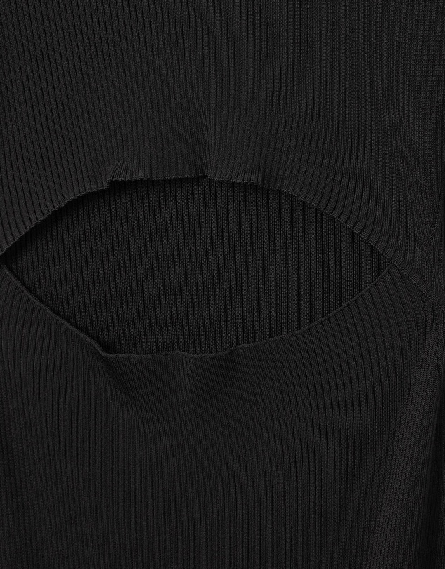 COS - Open-Back Ribbed-Knit Dress