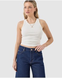 Rolla's - Studio Rib Tank - White