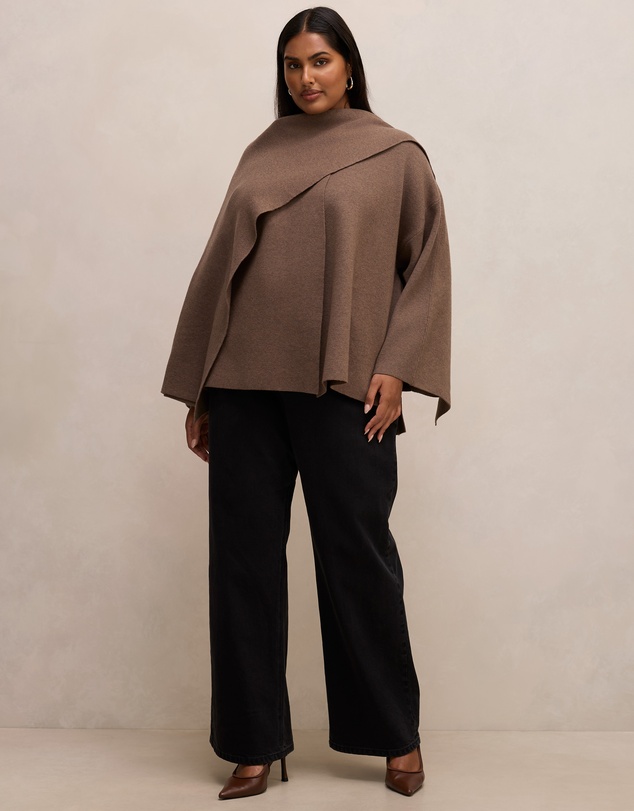 Forever New Curve - Tabitha Curve Knitted Cape
