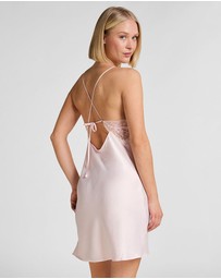 Hunkemoller - Miri Satin Lace Slipdress