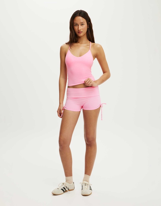 Cotton On Body Active - Ultra Soft Tie Side Roll Over Micro Short