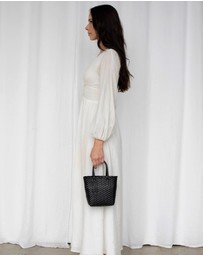Mimmi Terra - Woven Micro Tote Nera