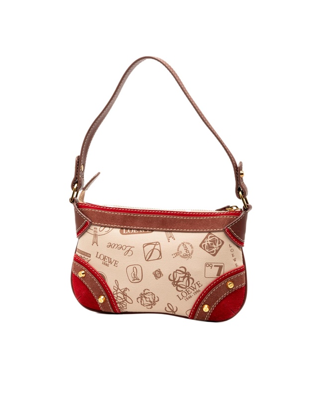 Pre-Loved by Azura Reborn - Pre-Loved 160th Anniversary Suede Trimmed Canvas Shoulder Bag