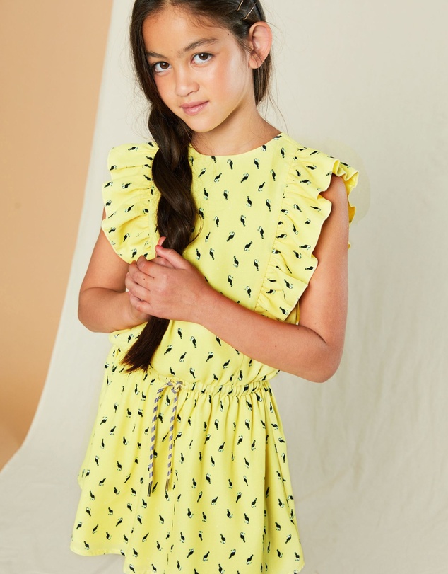 NONO - Myrthe Ruffle Sleeve Dress - Kids-Teens