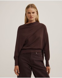 Witchery - Crew Neck Scarf Knit