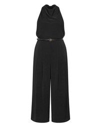 City Chic - Clara Halter Wide Leg Jumpsuit