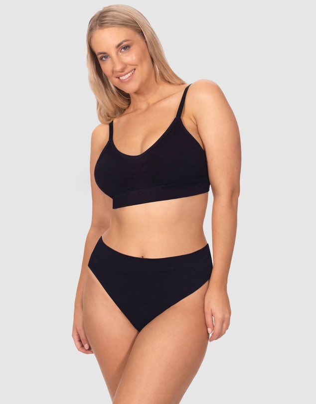 B Free Intimate Apparel - Seamless Cotton High Waist G String