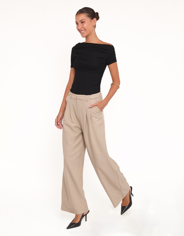 Petal & Pup - Adrian Adjustable Waist Pants - Taupe