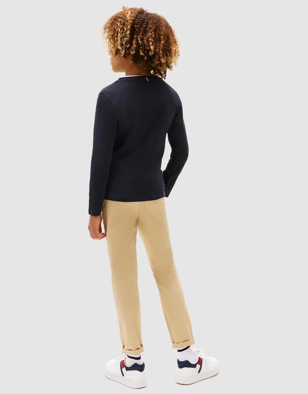 Tommy Hilfiger - Basic Long Sleeve Knit Tee - Kids