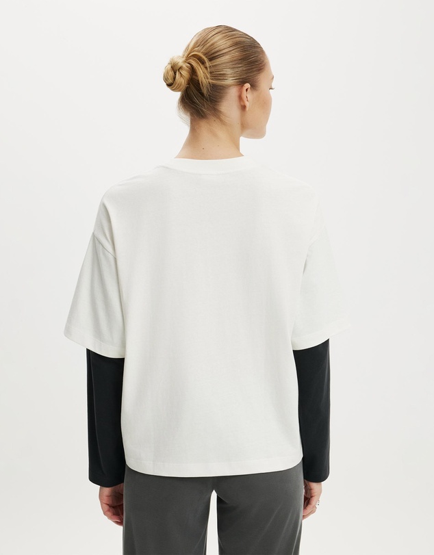 Cotton On - Lcn Double Oversized Graphic Tee