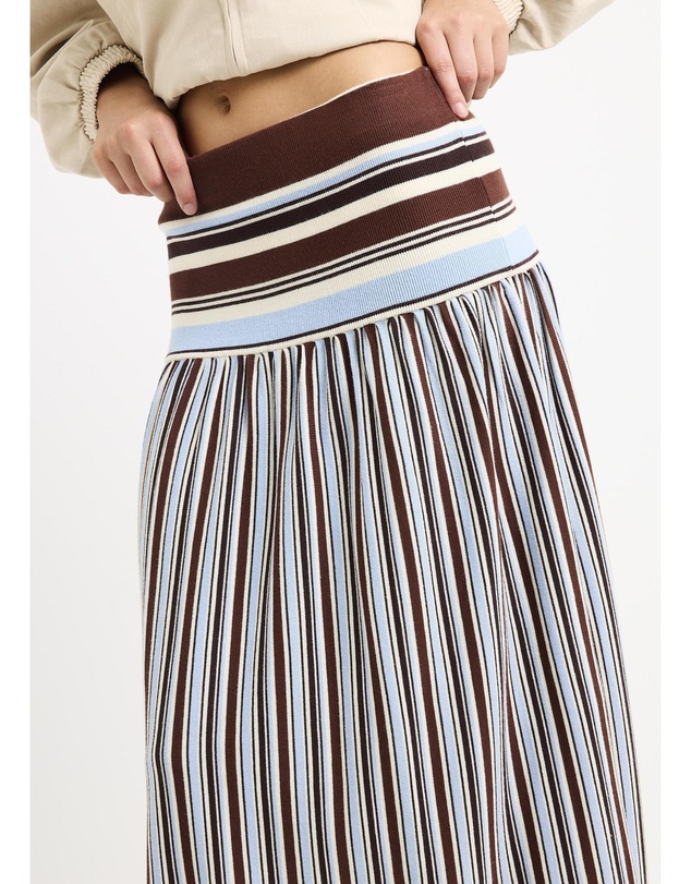 Subtitled - Sirena Striped Maxi Skirt