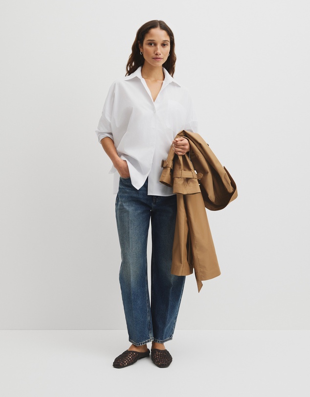 Country Road - Drape Sleeve Cotton Shirt