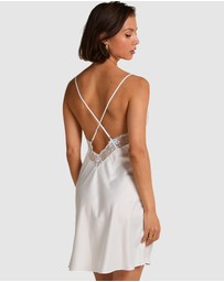Hunkemoller - Satin Lace Peonie Slip Dress